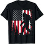 100%25 Cotton Bigfoot 4th of July American USA Flag Patriotic Kids T-Shirt
