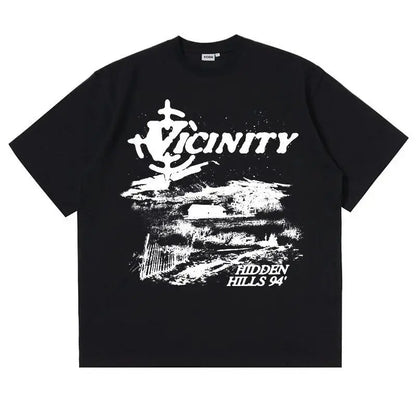 Men's T-Shirts Oversized Cotton Korean Fashion Graphic Y2k Tops Streetwear Short Sleeve Tees Harajuku Aesthetic Clothing