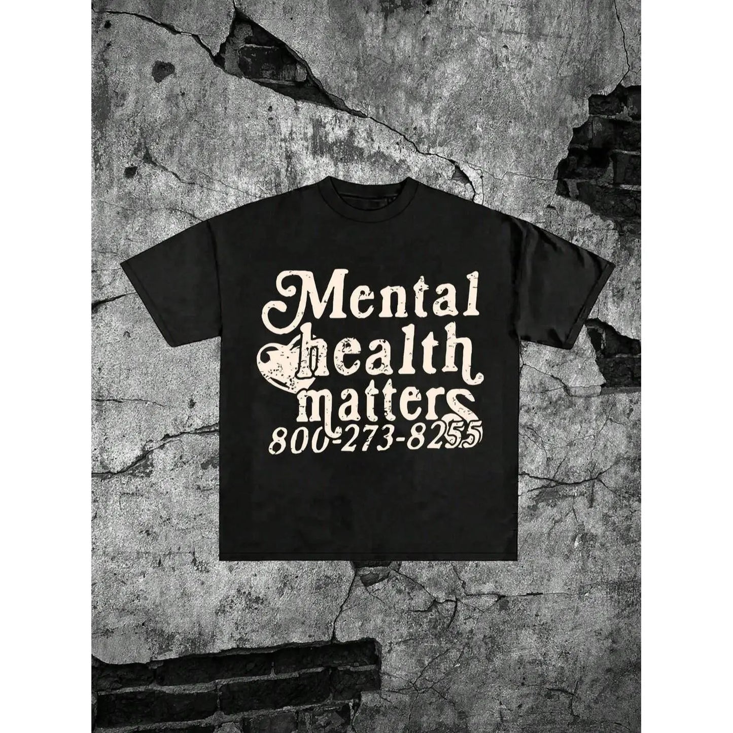 100%25 Cotton T-Shirt MENTAL HEALTH MATTERS Printed Short-Sleeved T-Shirt. Men's Summer Round Neck Short Sleeve T-Shirt, Fashion Printed T-Shirt,100%25 Cotton,Casual Summer T-Shirt with Crew Neck,Perfect Gift For Friends & Family,Lounge & Casual Attire