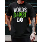 [100%25 Cotton]Father's Day Special: World's Dopest Dad Short Sleeve Cotton Shirt for Weed Enthusiasts