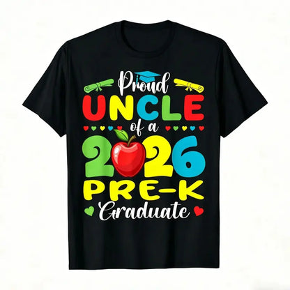 Proud Mommy of 2026 Pre-K Graduate T-Shirt - Casual Round Neck Shirt Suitable for Pre-K Graduation Gift 2026 Themed Apparel Machine Washable for Year-Round Wear for Moms 2026 Summer Short-sleeved Printed T-shirt 180g