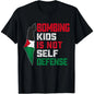 Bombing Kids Is Not Self Defense Palestine Flag Vintage T-Shirt