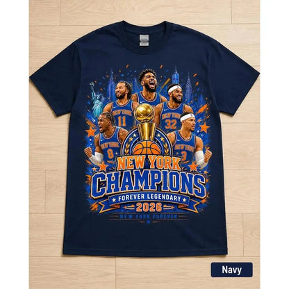 New York 2026 City Shirt, Blue Orange Glory Shirt, NYC Basketball Fan Gift