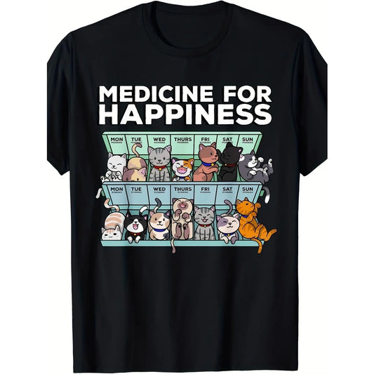 Cottagecore Goth Kawaii Anime Cat Gifts Cat T-Shirt Selected pure cotton interesting design DIY short sleeve t-shirt for men, soft and breathable, suitable for all seasons, comfortable, casual and sports, Halloween and Christmas gifts