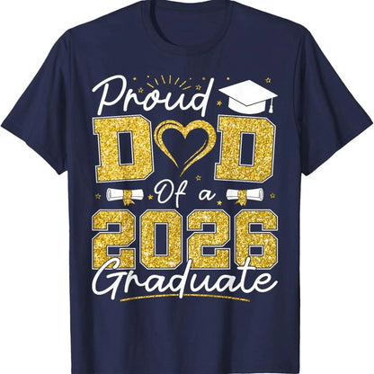 Proud Dad of 2026 Graduate Senior 2026 Grad Family T-Shirt