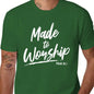 Women's 100%25 Cotton Short-Sleeve Round Neck Stretch Fabric T-Shirt with Hem Detail, Christian Worship Leader Faith & Praise Psalm Verse Gift