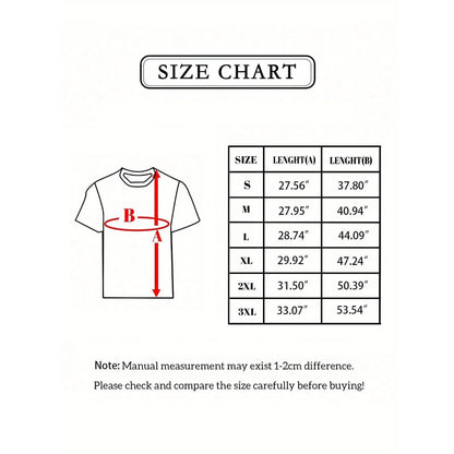 Men'S Plus Size Vintage Gothic Lucipurr Cat with Flames Graphic T-Shirt - Soft Breathable Crewneck Tee, Black & White Gothic Lettering & Lucipurr Design