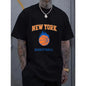 NEW YORK Basketball Graphic T-shirt | 100%25 Crew Neck, Casual Multi-Color, Perfect for Festival Gifting, Great for Daily Casual Wear, Regular Fit, All-season Wear