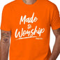 Women's 100%25 Cotton Short-Sleeve Round Neck Stretch Fabric T-Shirt with Hem Detail, Christian Worship Leader Faith & Praise Psalm Verse Gift