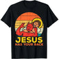 Men's Slim Fit Round Neck Short Sleeve 100%25 Cotton Graphic T-Shirt - Jesus Has Your Back Retro Christian Funny Quote Tee, Turning Point Menswear Top, Tshirt