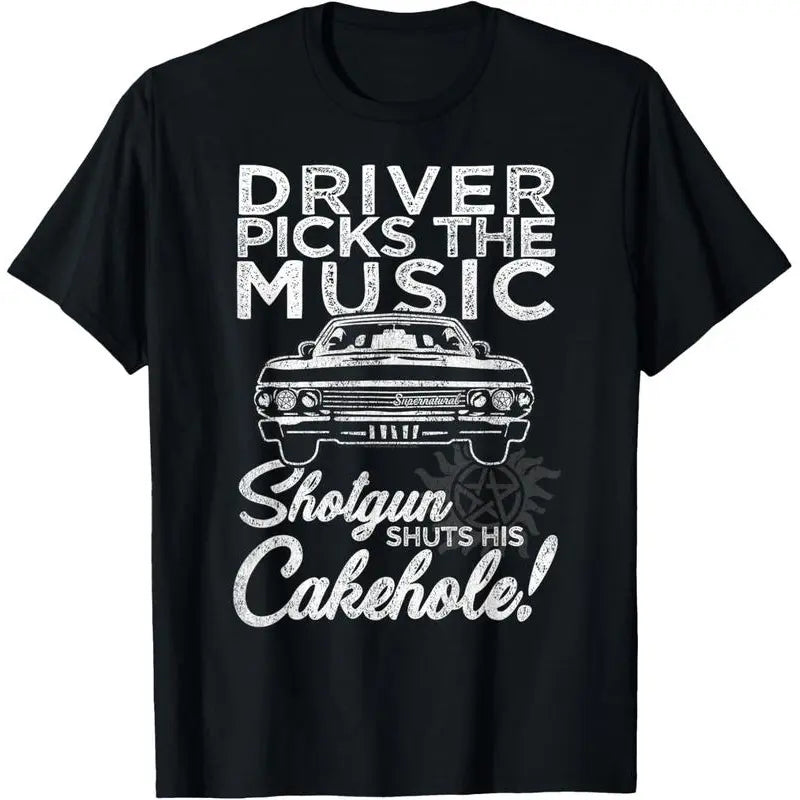 100%25 Cotton Supernatural Driver Picks Music T-Shirt