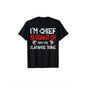 Menswear Chief Slapahoe Tribe Kickabitch Print Round Neck Short-Sleeve Top, 220g Cotton Single-Sided Printed T-Shirt, All-Season S-XXXL Machine-Washable Holiday Gift for Friends