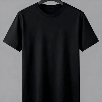 Men's Casual Round Neck Short-Sleeve Streetwear Top, Funny Cat Lovers Christmas T-Shirt