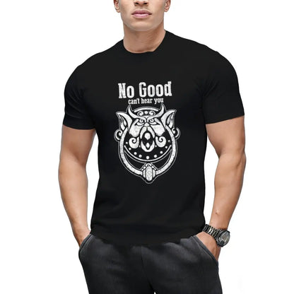 Labyrinth It's Very Rude To Stare | No Good Can't Hear You T-Shirt Graphic Tees shirts for adult  youth  funny vintage fashion Short Sleeve tops vacation outfits clothing Black Casual