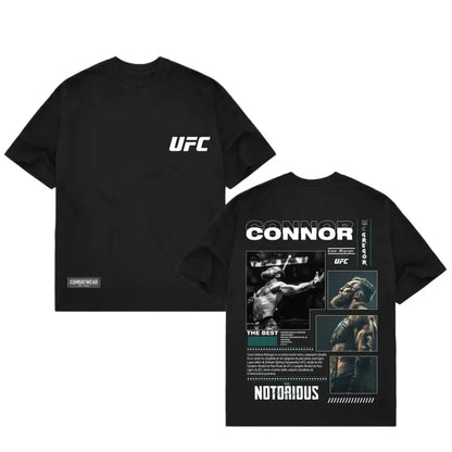 [🥊🔥100%25 cotton]Conor McGregor "The Notorious" UFC MMA Graphic Tee🥊| Combat Sports Gym Wear T-Shirt, Premium Cotton Unisex Streetwear Shirt, Retro Fight Night Apparel, UFC Fan Merch, Training Outfit, Gift for Fighters & MMA Fans