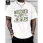 Soldier For Jesus Christian T-Shirt For Summer 100%25 Heavy Cotton T Shirt