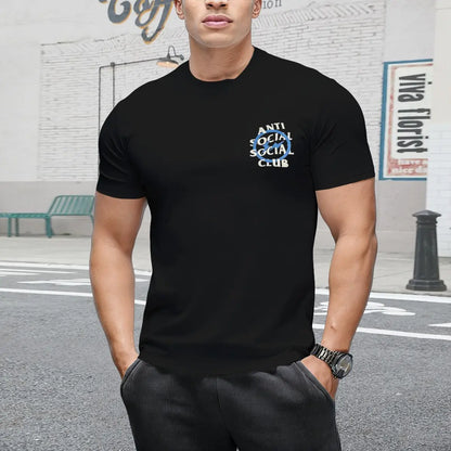 Graphic 1pcs Men's Cotton Tee Cool Double Sided Digital Printed Shirt Casual Daily Wear Short Sleeve Crew Neck Tee