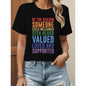 [100%25 Cotton] T - shirt with the phrase "BE THE REASON SOMEONE FEELS WELCOMED SEEN HEARD VALUED LOVED AND SUPPORTED" for meaningful wear. Golf Gift T-Shirt For Men and Women