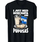 Men's Graphic T-Shirt, Casual El Salvador Inspired Horchata & Pupusas Print, Short Sleeve Crew Neck Top