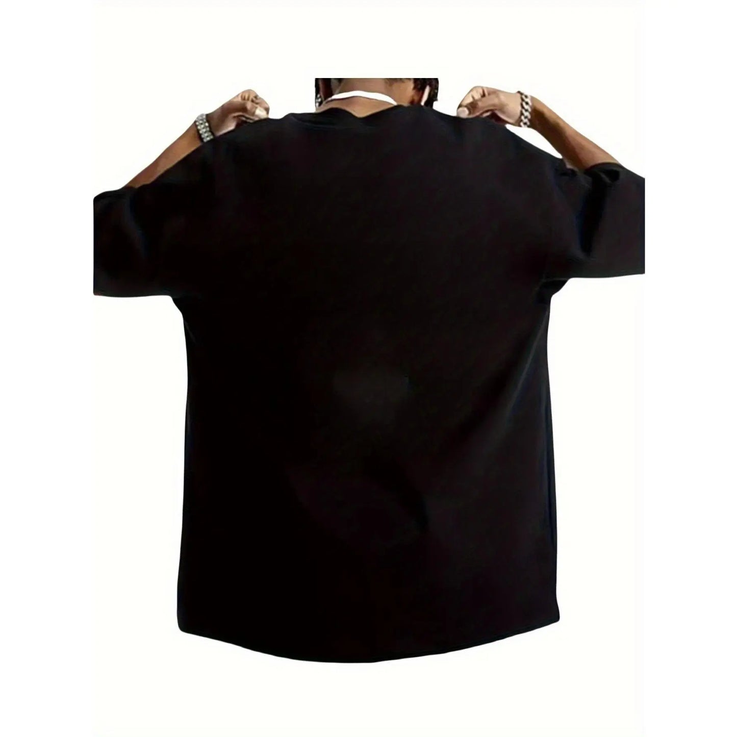[Cotton T-Shirt] Men's Cotton T-Shirt - Casual Round Neck, Short-Sleeved, Breathable Fabric for Summer Sports and Fitness, Printed, Half-sleeved, Leisure Style, Conventional Version, Four Seasons with Soul Train Graphic