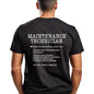 100%25 Cotton Maintenance Technician Repair Worker Handyman T-Shirt - Soft Breathable Casual Round Neck Tee with Handyman & Tools Graphic Print, Unisex for Men & Women, Machine Washable Workwear Gift Crewneck Menswear Tshirt