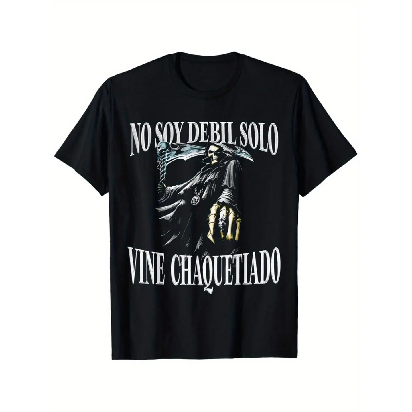 Men's Calacas Chidas Gym Funny Sarcasm Slang Mexican Skull Sayings Short-Sleeve T-Shirt - Menswear Tops, Classic Comfortable Versatile Summer Fashion T-Shirt