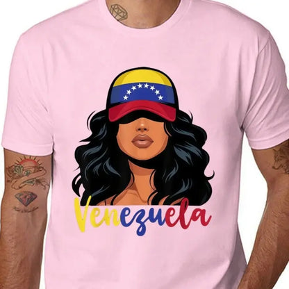 100%25cotton enezuelan Girl Venezuela Flag Proud Venezolana Women T-Shirt