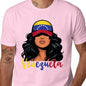 100%25cotton enezuelan Girl Venezuela Flag Proud Venezolana Women T-Shirt