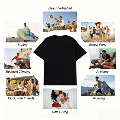 Cotton Short Sleeves Awesome Like My Youngest Daughter Mother's Day Father's Day T-Shirt Soft Cotton Crew Neck Short Sleeve Casual Classic Graphic Tee for Men Comfortable Versatile Everyday Wear