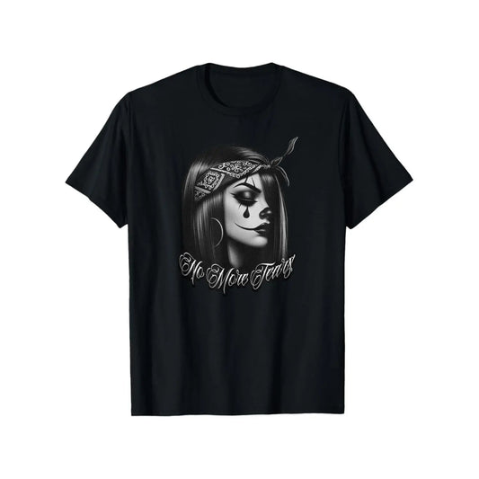 Chicana Chicano Gangster Clown Cotton T-Shirt With No Tears Design