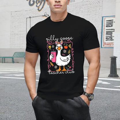 Goose Teacher Club Shirt, Funny Teacher Club T-Shirt, Cute Back To School Tee, Teacher Appreciation Gift, Funny Gift For Teacher funny shirts