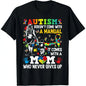 Women's 100%25 Cotton Fitted Short-Sleeve Casual Sports Top - Round Neck Streetwear, Autism Mom Awareness Shirt (No Instruction Manual Included), Casual Sports Tops