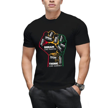 Inspiring Black Leaders Power Fist Hand Black History Month T-Shirt Golf Gift T-Shirt For Men And Women
