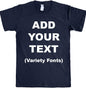 Custom T Shirts Ultra Soft Add Your Text for Men & Women Unisex Cotton T Shirt