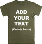 Custom T Shirts Ultra Soft Add Your Text for Men & Women Unisex Cotton T Shirt