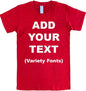 Custom T Shirts Ultra Soft Add Your Text for Men & Women Unisex Cotton T Shirt