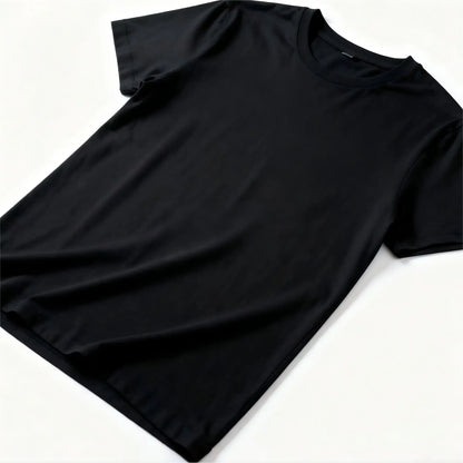 Men's Casual Round Neck Short-Sleeve Streetwear Top, Funny Cat Lovers Christmas T-Shirt
