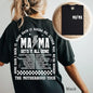 Mama T-shirt | Motherhood Tour Shirt | Retro Rock Concert Mama Tee | Mother's Day Shirt |  Motherhood Tee | Fun Mama Tee Casual Women