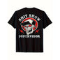 1pc Men'S Edgy "Shit Show Supervisor" Graphic T-Shirt - 180g Heavyweight 100%25 Relaxed Fit Crew Neck Short Sleeve Tee with Skull & Lightning Bolt Design, & Red Print on for Casual Casual Attire, Parties & Statement Outfits - All-Season