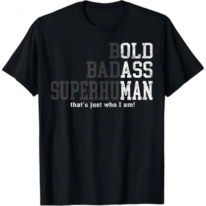 Soft Short-Sleeve Casual Round Neck Streetwear Funny Old Man Saying Gag T-Shirt for Dad - Birthday, Fathers Day Gift