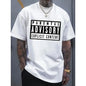 Men's 100%25 Cotton Graphic T-Shirt - "Parental Advisory Explicit Content" Bold Print, Casual Round Neck, Shortsleeve, Regular Fit Menswear Top for Summer Streetwear, Trendy Wardrobe Staple