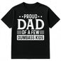 Proud Dad of a Few Dumbass Kids Shirt  Funny Dad T-shirt  Humorous Father’s Day Gift Menswear TopFashion Unisex T-shirts