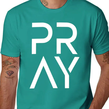 Women's Casual Prayer Warrior T-Shirt in 100%25 Cotton, Drop Shoulder Short Sleeve Top with Faith-Inspired Lettering, Fabric