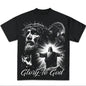 Adult & Youth Glory to God Jesus Graphic T-Shirt, graphic tees for boys, Graphic Tees, Jesus Love You Shirt, kids clothing, Youth Clothing, boys clothing, youth boys clothes Streetwear Top
