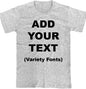 Custom T Shirts Ultra Soft Add Your Text for Men & Women Unisex Cotton T Shirt