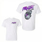 FASS Diesel Fuel Systems T-Shirt with Neon Purple Turbocharger and Graffiti Logo, Retro 2 Sides Graphic Tee, graphic t-shirts Suitable for all seasons - classic styles, fun graphic tee shirts, base layers, casual streetwear