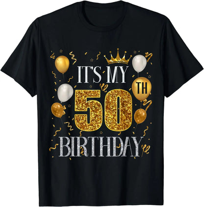 100%25 Cotton Mens Short-Sleeve Casual T-Shirt, 1973 50th Birthday Tee (Menswear)