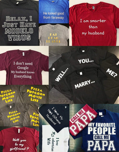 Custom T Shirts Ultra Soft Add Your Text for Men & Women Unisex Cotton T Shirt