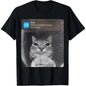 Cotton Ring Cat Motion Graphic T-Shirt for Unique Meme Lovers