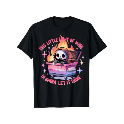 100%25 Cotton Summer T Shirts Summer Style Mens Casual Crew Neck T Shirt With This Of Mine Graphic Soft Cotton Regular Fit Short Sleeve Black Humorous Clothing Vibrant Design Cotton Knit Tee Black -1 T-Shirt For Men and Women